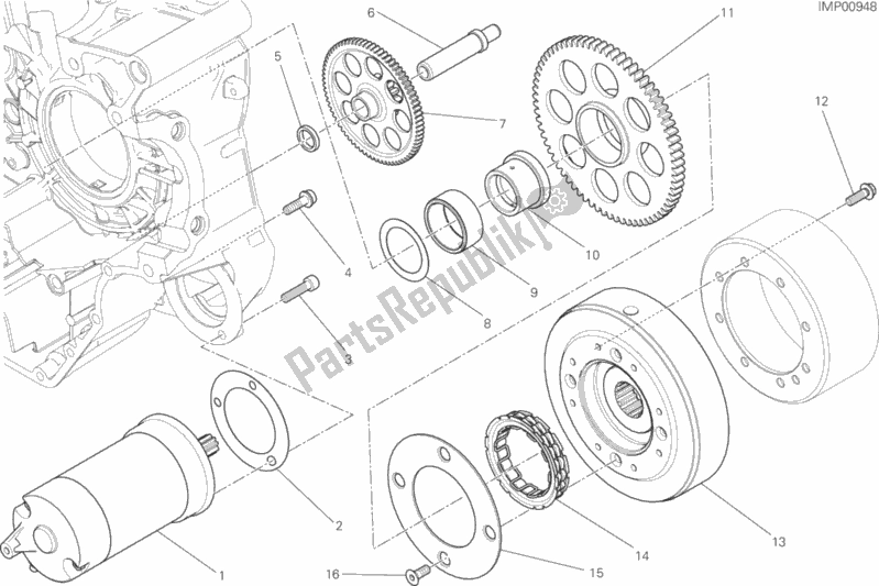 Alle onderdelen voor de Elektrisch Starten En Ontsteken van de Ducati Scrambler Full Throttle 803 2018